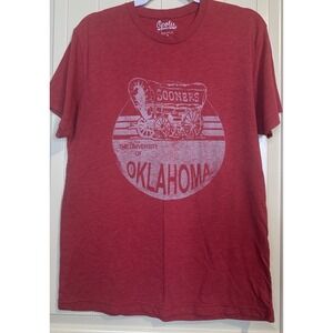 Oklahoma Sooners OU red short sleeve T-shirt Opolis Clothing sz L